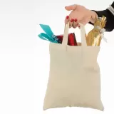 Tote bags din bumbac cu mânere scurte Antibes — fotografia 5