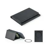 Portofel magnetic din PU de mare capacitate cu blocare RFID Harald – cu imprimare personalizată — fotografia 2