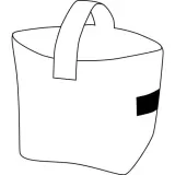 Tote bag din pasla pentru lemne Cosy — fotografia 4