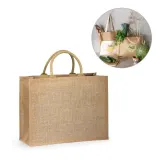 Tote bag de iută (360 g/m²) Shanti — fotografia 2