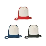 Rucsac cu snur 100% bumbac (180 g/m²) Romford – cu imprimare personalizată — fotografia 2