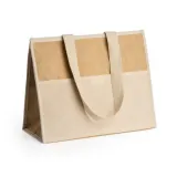 Geantă frigorifică Venice laminată din iută — fotografia 1