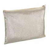 Trusă de cosmetice din policoton strălucitor, de 90 g/m², cu fermoar – cu imprimare personalizată — fotografia 1