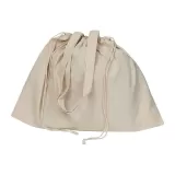 Tote bag mare din bumbac organic cu mânere lungi si snur strangere 180 g/m² — fotografia 1