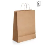 Pungă de hârtie kraft (115 g/m²) Leia – cu imprimare personalizată — fotografia 1