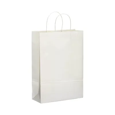 Pungă de cumpărături din hârtie de 100 gr/m², cu pliu lateral 100 g/m² – cu imprimare personalizată
