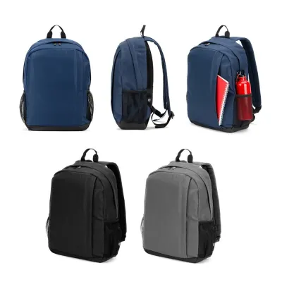 Rucsac pentru laptop din poliester reciclat 600D de înaltă densitate, 15" Liverpool – cu imprimare personalizată