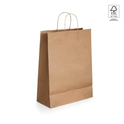 Pungă de hârtie kraft (115 g/m²) Ellen – cu imprimare personalizată