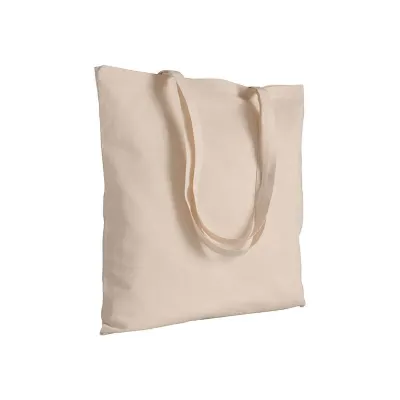 Pungă de cumpărături din bumbac de 120 g/m², cu mânere lungi – cu imprimare personalizată