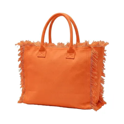 Geantă din bumbac confecționată din țesătură de 450 g/m². Prevăzută cu închidere cu fermoar și buzunar interior – cu imprimare personalizată