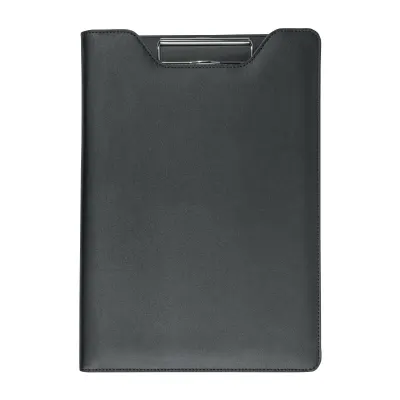 Clasor din PU pentru blocnotes. Blocnotes cu 20 de foi liniate, cu arc metalic – cu imprimare personalizată