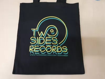 Sacosa cotton bag lh neagra1 tow sides records