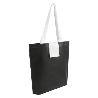 Pungă de cumpărături pliabilă, nețesută, de 80 g/m², cu mânere scurte – cu imprimare personalizată