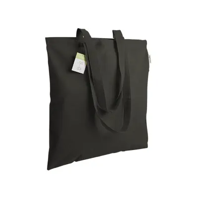 Geantă de cumpărături din bumbac organic, 140 g/m², cu mânere lungi – cu imprimare personalizată