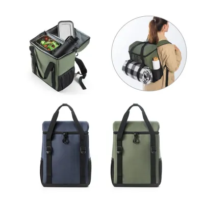 Rucsac termic căptușit din poliester reciclat 600D ripstop 16 L Roma L – cu imprimare personalizată