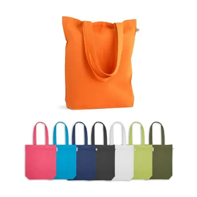 Tote bag (220 g/m²) din bumbac (50%), bumbac reciclat (30%) și poliester (20% rPET) Merida