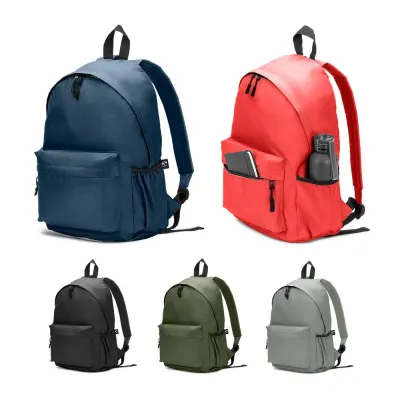 Rucsac clasic cu un design atemporal din poliester reciclat 600D Rosario – cu imprimare personalizată
