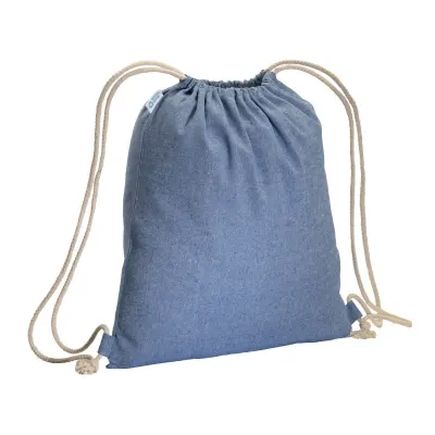 Rucsac din bumbac reciclat de 180 g/m², cu închidere cu șnur – cu imprimare personalizată