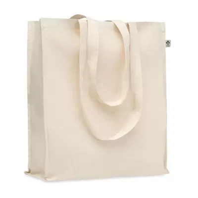 Tote bags din Bumbac Organic SBT 140 g/m² - Natur (cu burduf)