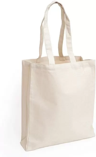 Tote bags din Bumbac SBT 145 g/m² - Natur (cu burduf)