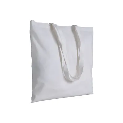 Tote bag de cumpărături din bumbac de 220 g/m², cu mânere lungi