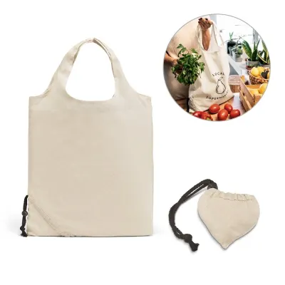 Tote bag pliabilă din bumbac 100% (100 g/m²) Orleans