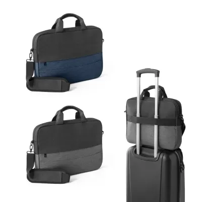 Geantă pentru laptop căptușită în 600D poliester reciclat de înaltă densitate 15” Genoa – cu imprimare personalizată