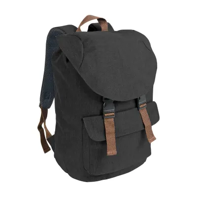 Rucsac din poliester, în două nuanțe, cu efect melanj, prevăzut cu 2 buzunare – cu imprimare personalizată