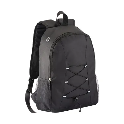 Rucsac din poliester 600D cu orificiu pentru căști – cu imprimare personalizată