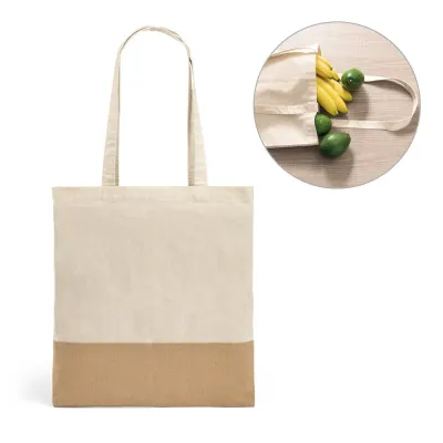 Tote bag din bumbac 100% (160 g/m²) Mercat