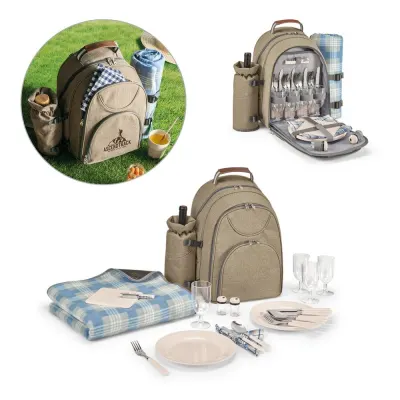 Rucsac termic pentru picnic din poliester reciclat 600D, de înaltă densitate Villa – cu imprimare personalizată