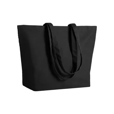 Pungă de cumpărături din bumbac de 280 g/m², cu mânere lungi și întăritură la fund – cu imprimare personalizată