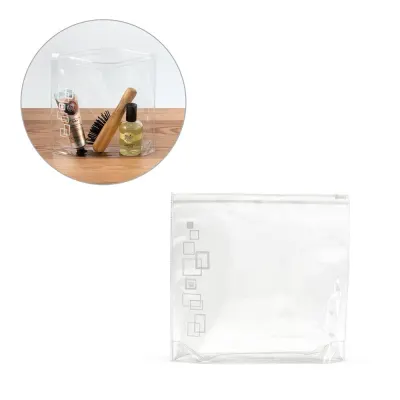 Geantă cosmetică din plastic ermetic Valentina – cu imprimare personalizată