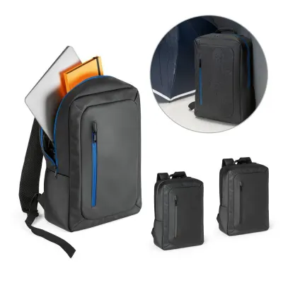 Rucsac pentru laptop de 15” din poliester reciclat 600D de înaltă densitate Osasco – cu imprimare personalizată