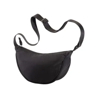 Geantă rotundă din nailon, cu curea de umăr reglabilă și închidere cu fermoar – cu imprimare personalizată