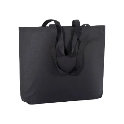 Pungă de cumpărături din bumbac de 135 g/m², cu mânere lungi și întăritură la fund – cu imprimare personalizată