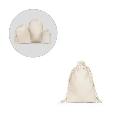 Pungă mică de cadou, 100% bumbac (120 g/m²) Giftwrap S – cu imprimare personalizată