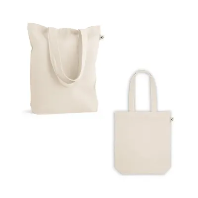 Tote bag din bumbac (50%), bumbac reciclat (30%) și poliester (20% rPET) (220 g/m²) Girona