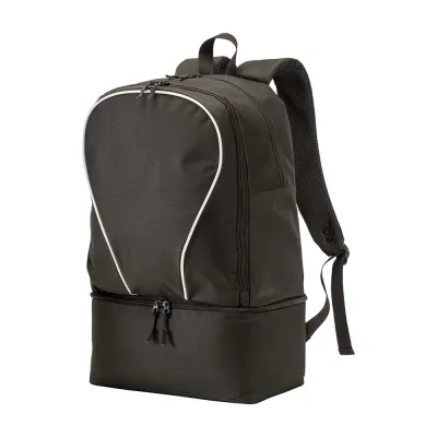 Rucsac sport din poliester 600D, cu un compartiment principal spațios și un compartiment căptușit pentru încălțăminte. – cu imprimare personalizată