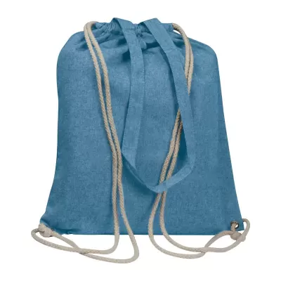 Tote bag 2 în 1 din bumbac reciclat (sacoșă si rucsac) 140 g/m²