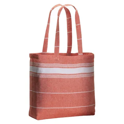 Geantă de cumpărături din bumbac de tip „fouta”, 180 g/m², cu mânere lungi – cu imprimare personalizată