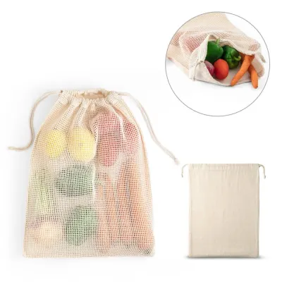 Rucsac din 100% bumbac (120 g/m²) cu față din plasă de bumbac 100% (100 g/m²) Napoli – cu imprimare personalizată