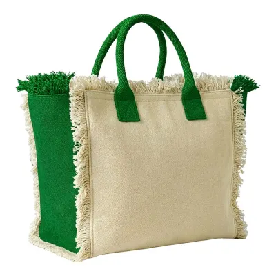 Geantă mare din bumbac, 450 g/m². Prevăzută cu închidere cu fermoar și buzunar interior – cu imprimare personalizată