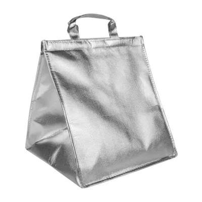 Geantă termoizolantă din material nețesut laminat, 120 g/m², pentru torturi/pizza, cu închidere cu velcro – cu imprimare personalizată
