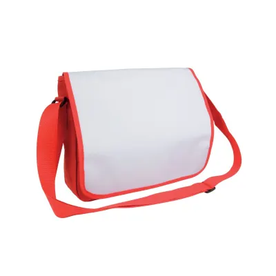 Rucsac din poliester 600D, cu curea de umăr reglabilă și clapă albă – cu imprimare personalizată