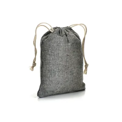Pungă cadou din bumbac reciclat, 150 g/m², 10 x 14 cm – cu imprimare personalizată