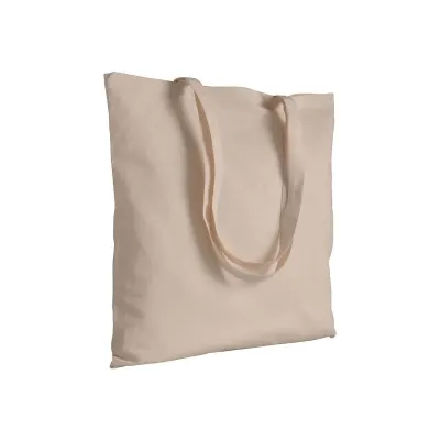 Tote bag de cumpărături din pânză de 280 g/m², cu mânere lungi, culoare naturală