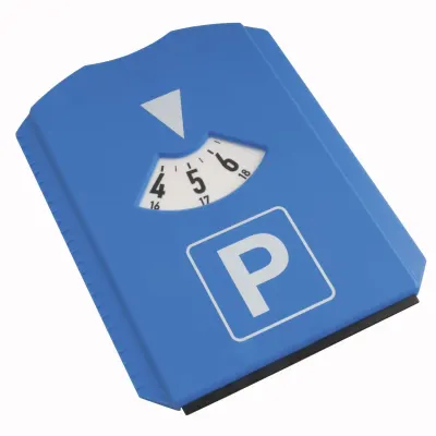 Disc de parcare multifuncțional din plastic, prevăzut cu o lopățică pentru îndepărtarea gheții și 3 jetoane pentru cărucioarele de cumpărături – cu imprimare personalizată