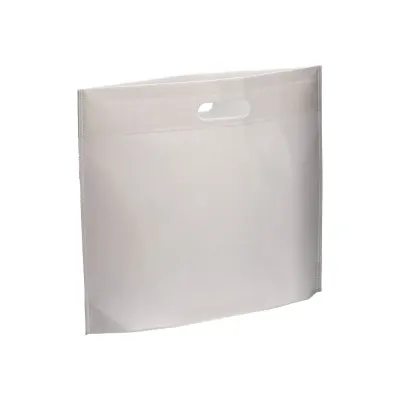 Pungă de cumpărături din R-pet de 70 g/m², sigilată termic, cu mânere decupate cu șablon. – cu imprimare personalizată