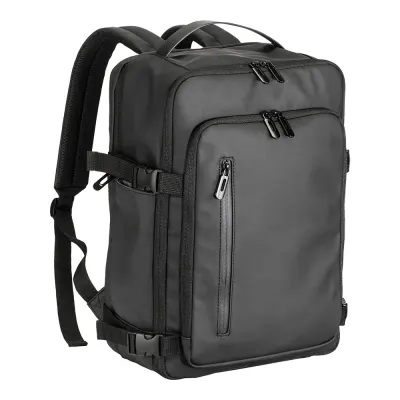 Rucsac de călătorie de dimensiuni de cabină, cu compartiment pentru laptop (15), din PU moale și rezistent la apă – cu imprimare personalizată